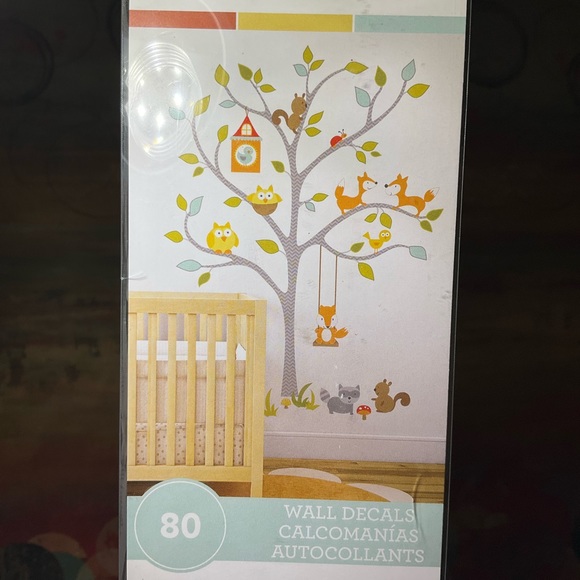 RoomMates RMK2729SLM Woodland Fox & Friends Tree Peel and Stick Wall Decals RoomMates RMK2729SLM Woodland Fox & Friends Tree Peel and Stick Wall Decals